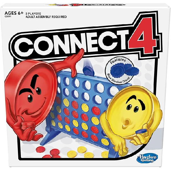 Hasbro Gaming Connect 4 Strategy Board Game for Kids | 2 Players for Boys & Girls | Ages 6+ (Amazon Exclusive)